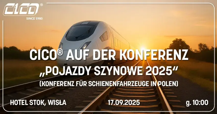 CICO® auf der Konferenz „Pojazdy Szynowe 2025” (Konferenz für Schienenfahrzeuge in Polen)